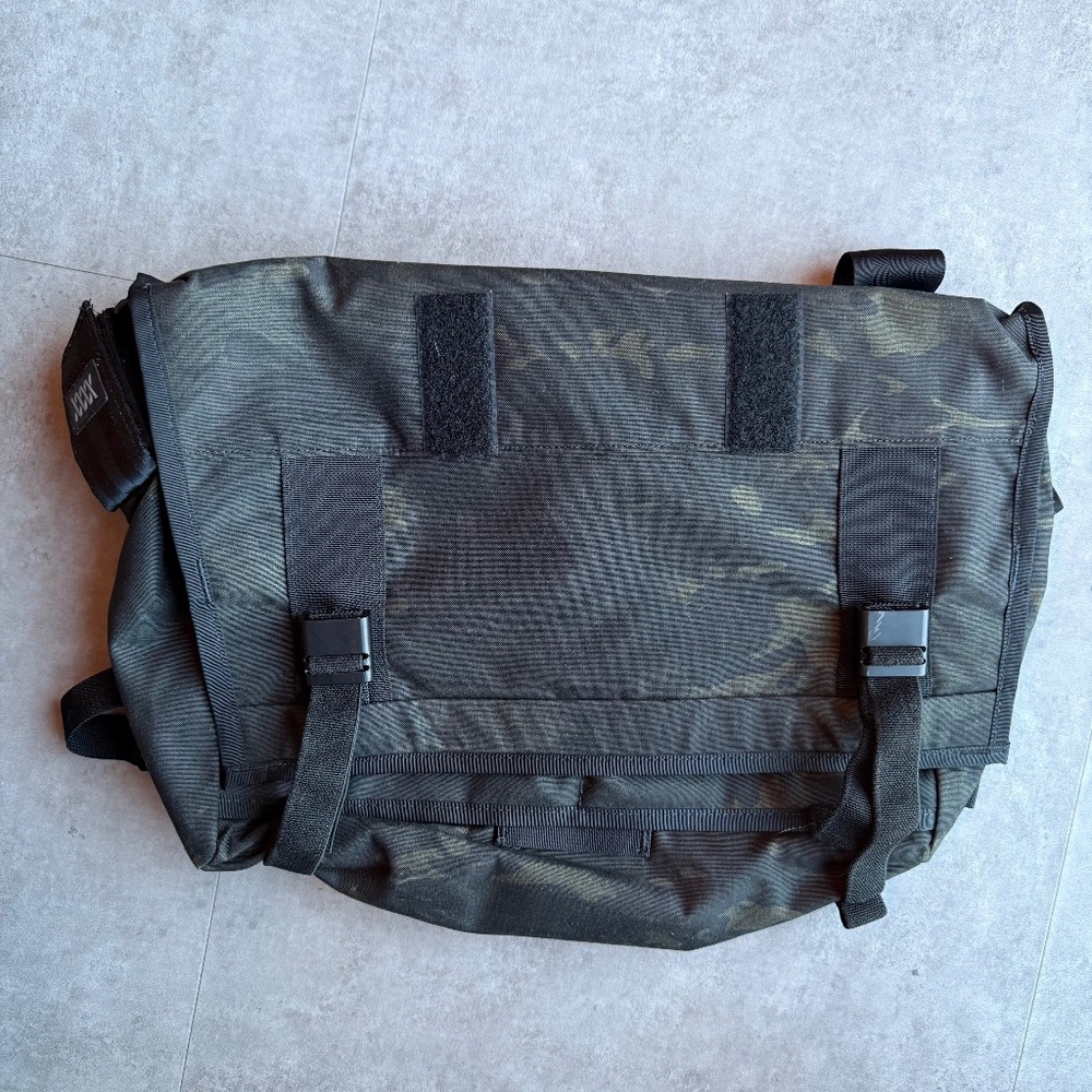 Mission Workshop Black-Camo Monty Messenger Bag w/Arkiv Closure